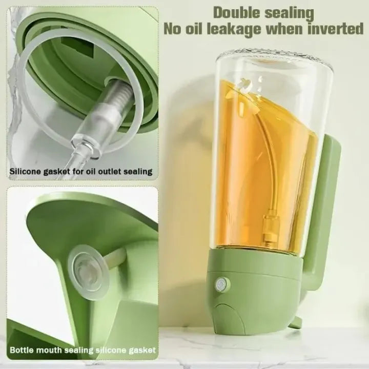 2 IN 1 oil spray bottle Oil Dispenser Bottle for Kitchen, 2 in 1