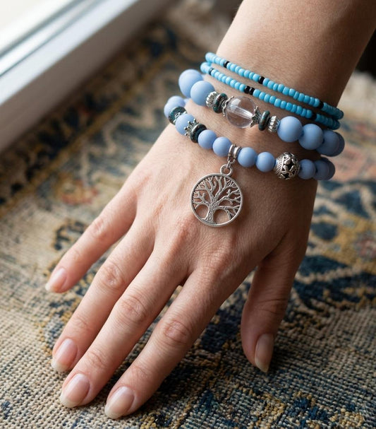 Blue color Beaded Bracelet for Girls