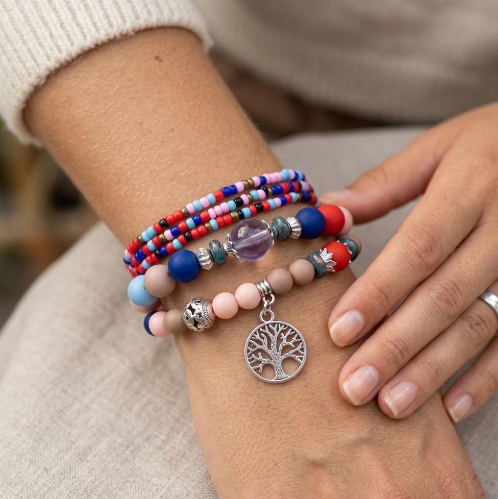 Multicolor Beaded Bracelet for Girls