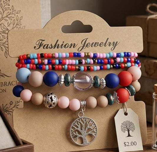 Multicolor Beaded Bracelet for Girls