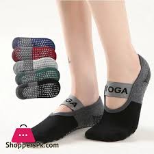 Anti-Slip Yoga Socks With Strip 1 Pair