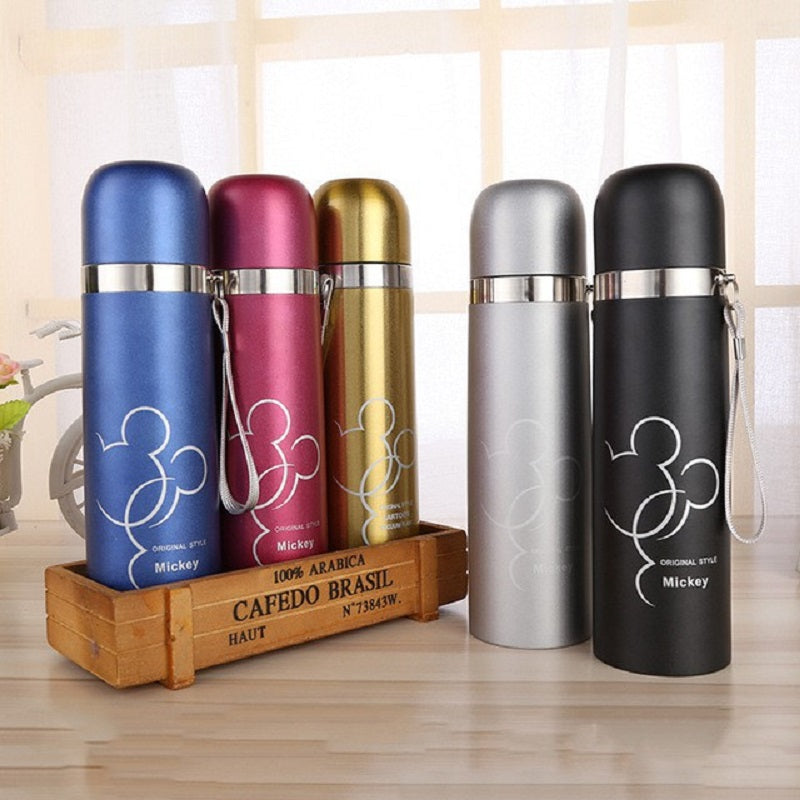 500ml Mickey Mouse Stainless Steel Vacuum Flask Water Bottle